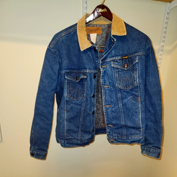 Wrangler Jackets & Coats Vintage Wrangler Sherpa Denim Jacket With